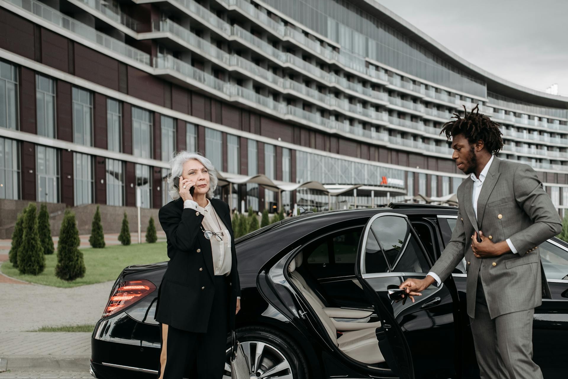 Professional chauffeur meet & greet service at the airport arrivals hall