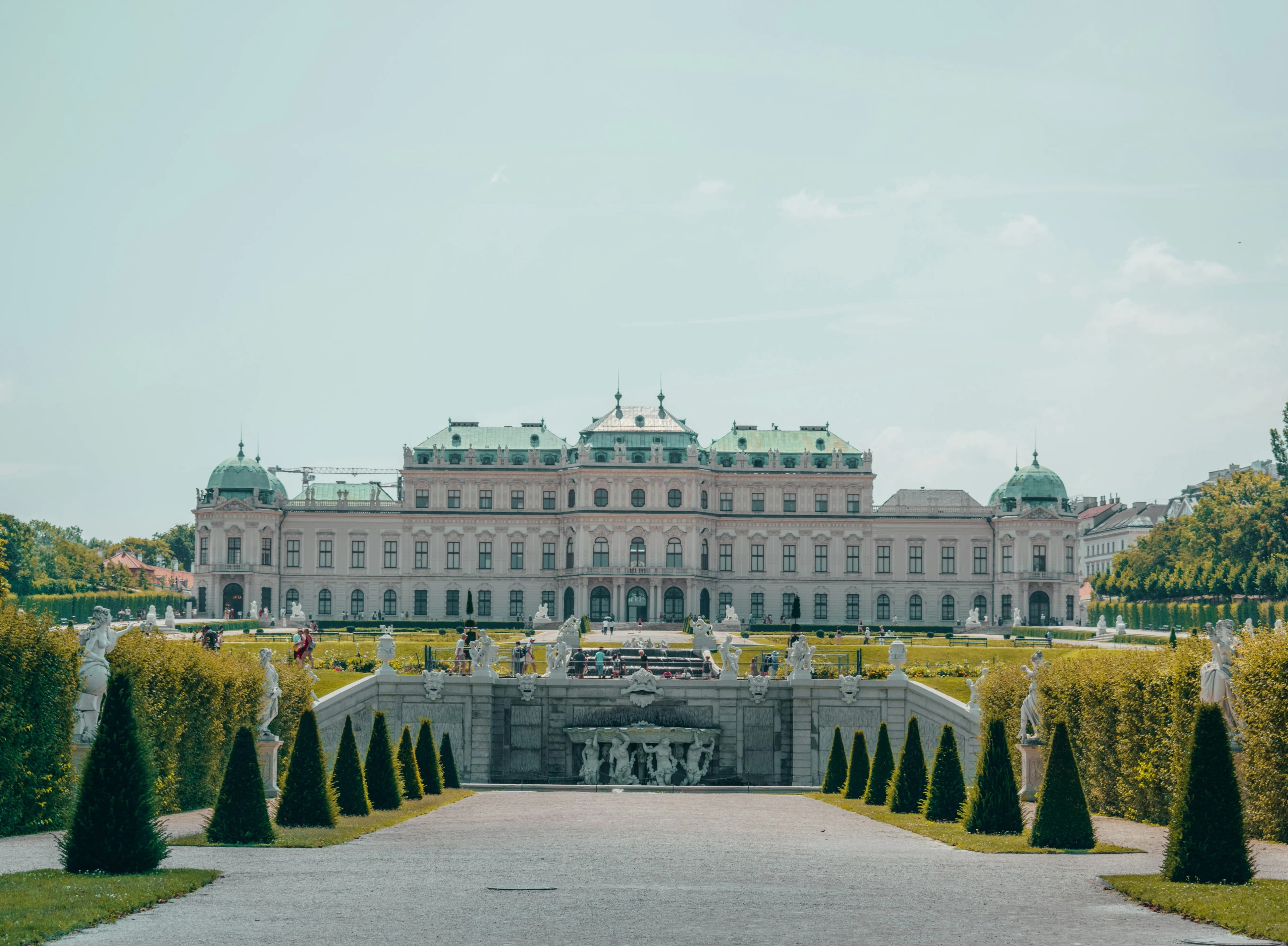 Schönbrunn Palace in Vienna with beautiful gardens